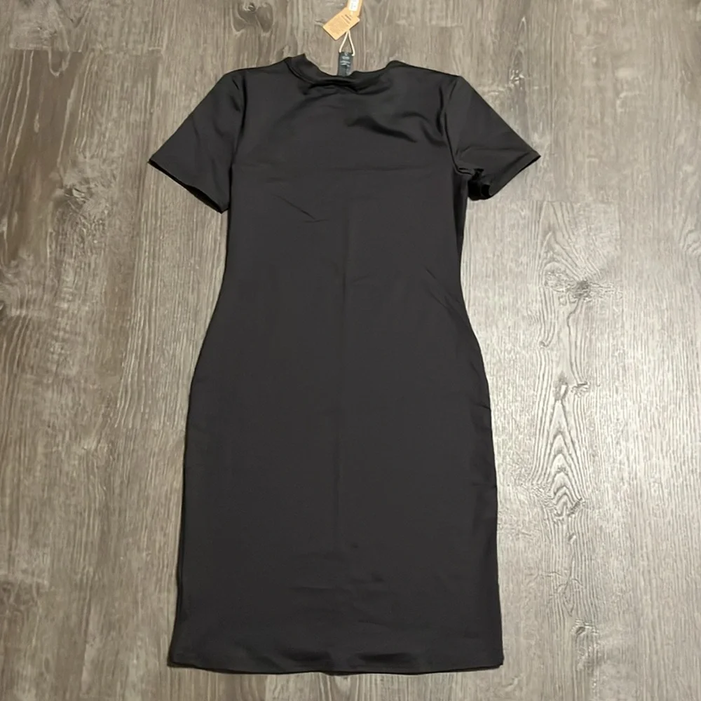 SKIMS Signature Swim T-Shirt Dress Onyx Size Medium